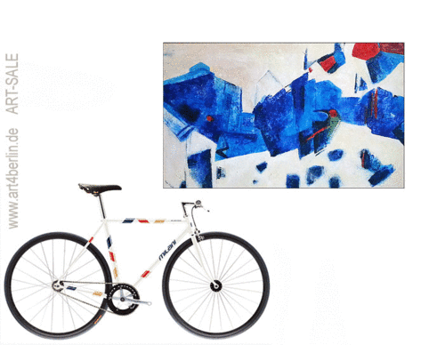 Künstlerische Vielseitigkeit. Berlin-Kunst. Ständig wechselnde Kunstausstellung. "Modern ART" sehr günstig kaufen.