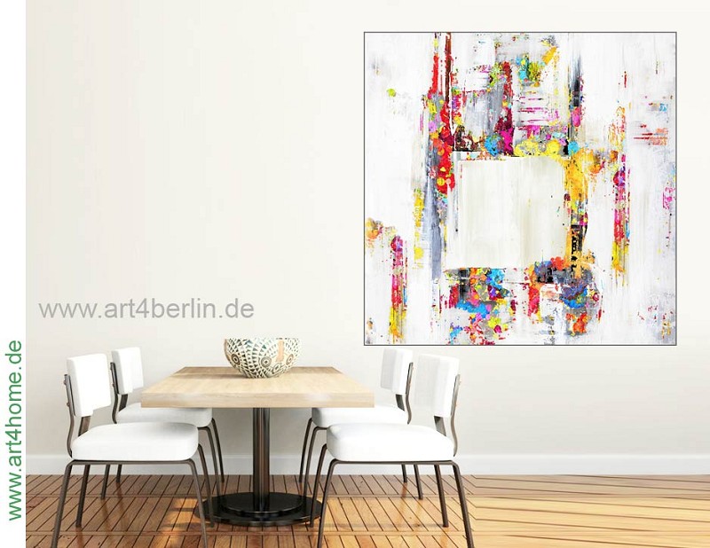 Große Leinwandbilder, farbenfrohe Gemälde, Modern Art! 